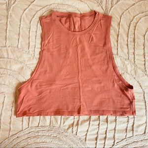 Lululemon Muscle Love Crop Tank Top Rustic Coral